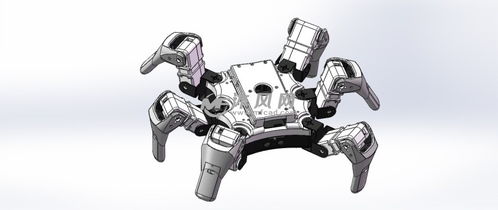 六足機器人設(shè)計圖